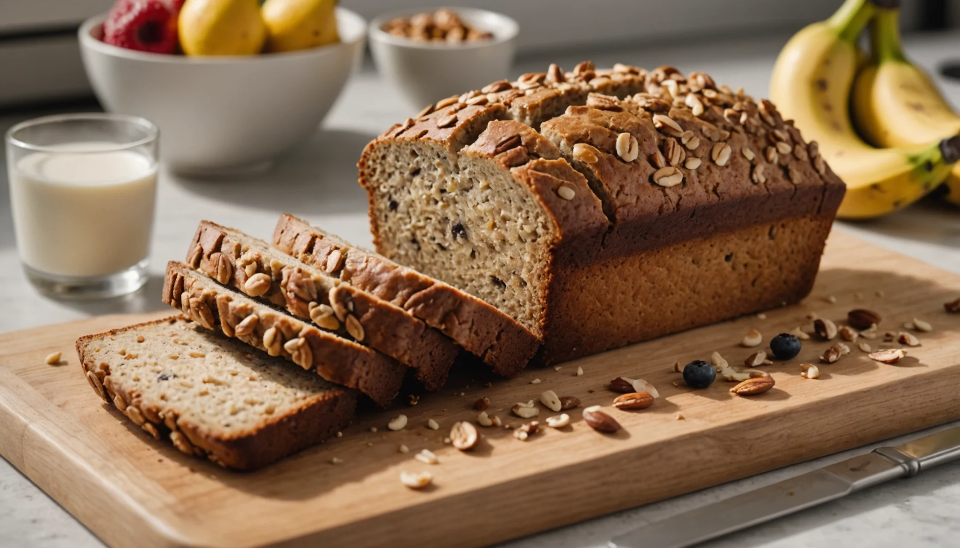 banana bread healthy petit déjeuner