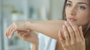 bouton suspect sur la peau