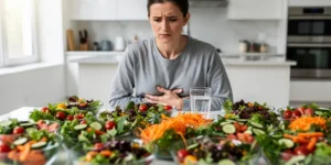 manger trop de salade