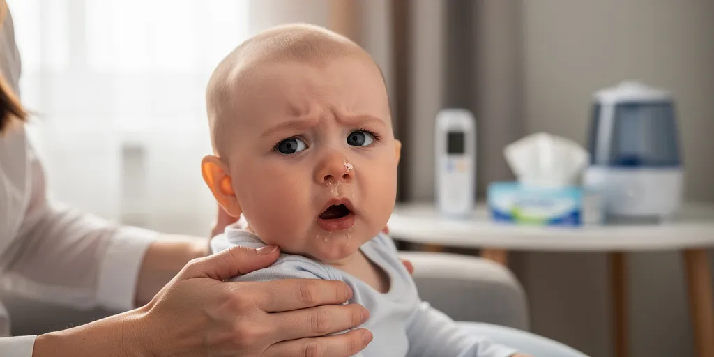 bebe nez qui coule et toux