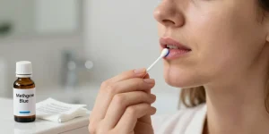 bleu de methylene pour aphtes